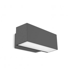 LED Outdoor Up / Down Wall Light Urban grey IP65 - 1