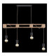 Joelle Bar Pendant Ceiling Light Matt Black 4x E27-6