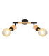 Jorna Twin Ceiling Spotlight Matt Black 2x E27-3