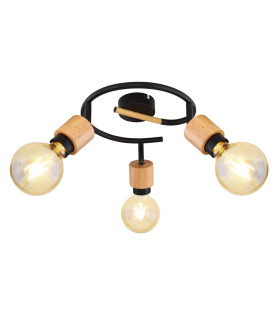 Jorna Ceiling Spotlight Clusters Matt Black 3x E27-1