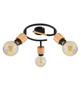 Jorna Ceiling Spotlight Clusters Matt Black 3x E27-2