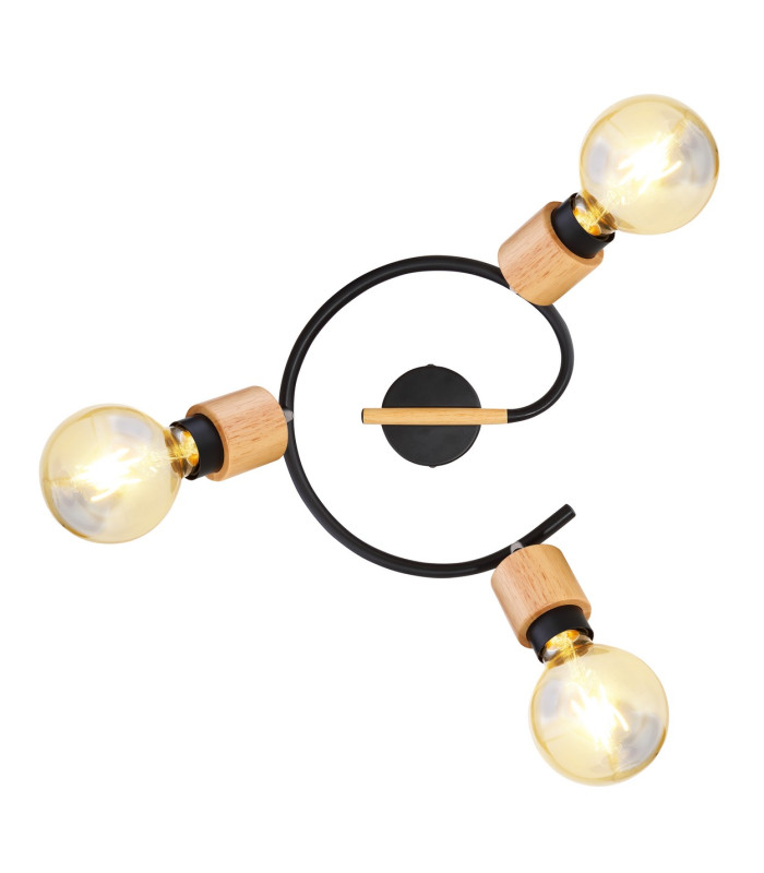 Jorna Ceiling Spotlight Clusters Matt Black 3x E27-3