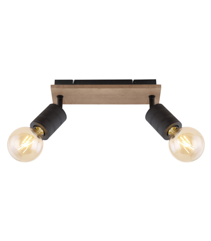 Josella Twin Ceiling Spotlight Dark Brown 2x E27-3