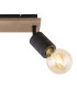 Josella Twin Ceiling Spotlight Dark Brown 2x E27-5