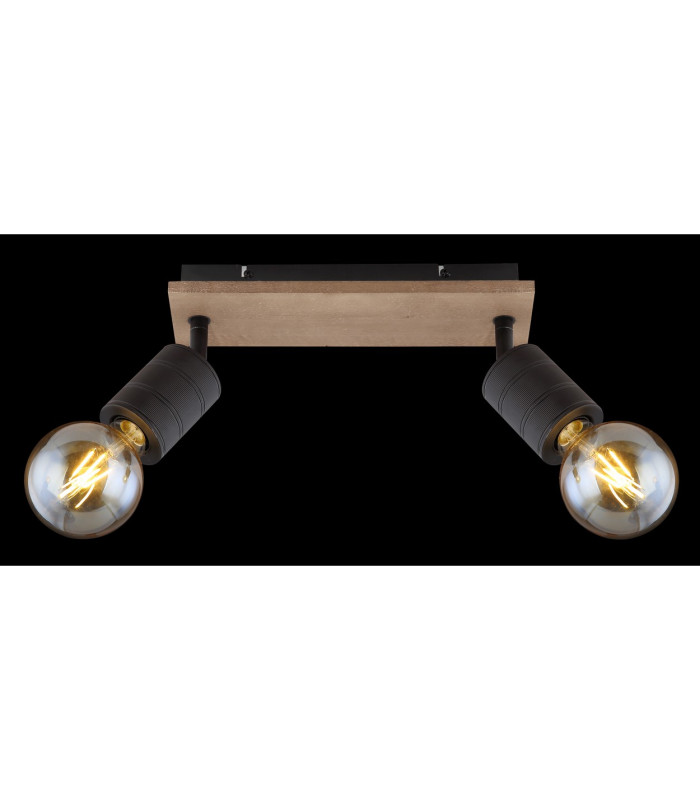 Josella Twin Ceiling Spotlight Dark Brown 2x E27-7