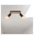 Josella Twin Ceiling Spotlight Dark Brown 2x E27-8