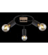 Josella Ceiling Spotlight Clusters Dark Brown 3x E27-5