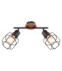 Willa Twin Ceiling Spotlight Black 2x E27-3