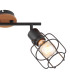 Willa Twin Ceiling Spotlight Black 2x E27-5