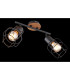 Willa Twin Ceiling Spotlight Black 2x E27-6