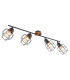 Willa Ceiling Spotlight Bar Black 4x E27-1