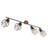 Willa Ceiling Spotlight Bar Black 4x E27-2
