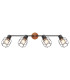 Willa Ceiling Spotlight Bar Black 4x E27-4