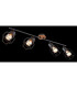 Willa Ceiling Spotlight Bar Black 4x E27-6