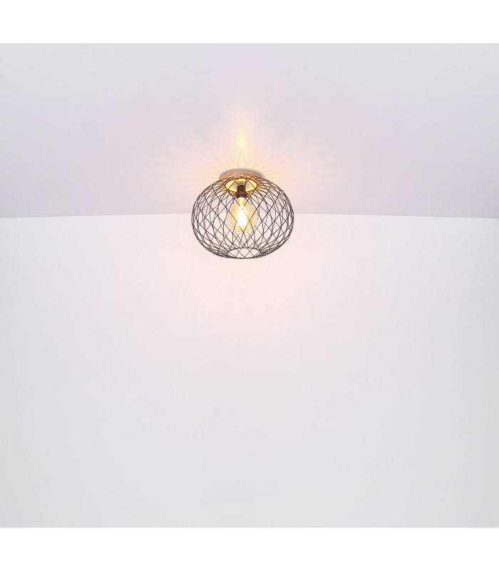 Lacky Twin Ceiling Spotlight Matt Black 2x E27-9