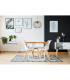Lacky Wire Frame Pendant Ceiling Light Matt Black 1x E27-8