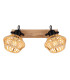 Valli Twin Ceiling Spotlight Dark Brown 2x E27-4