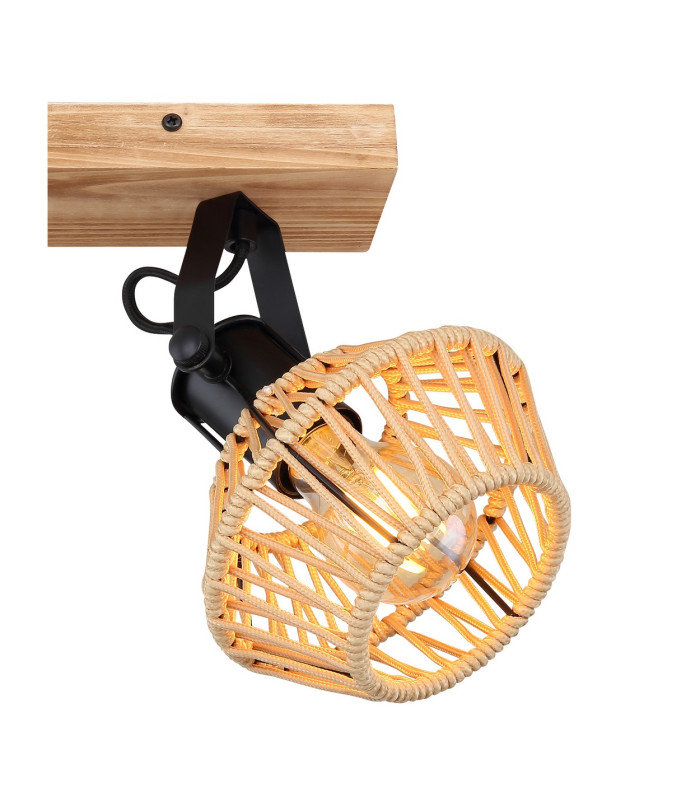 Valli Twin Ceiling Spotlight Dark Brown 2x E27-5