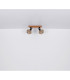 Valli Twin Ceiling Spotlight Dark Brown 2x E27-10