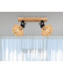 Valli Twin Ceiling Spotlight Dark Brown 2x E27-11