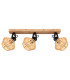 Valli Ceiling Spotlight Bar Dark Brown 3x E27-3