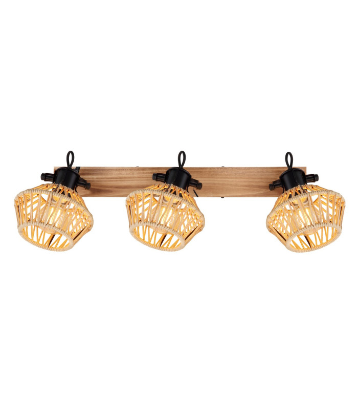 Valli Ceiling Spotlight Bar Dark Brown 3x E27-4