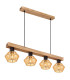 Valli Bar Pendant Ceiling Light Dark Brown 4x E27-1