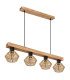 Valli Bar Pendant Ceiling Light Dark Brown 4x E27-2