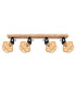 Valli Ceiling Spotlight Bar Dark Brown 4x E27-3