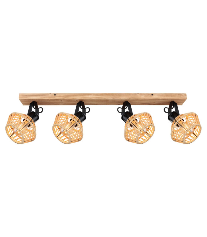 Valli Ceiling Spotlight Bar Dark Brown 4x E27-3