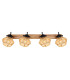 Valli Ceiling Spotlight Bar Dark Brown 4x E27-4