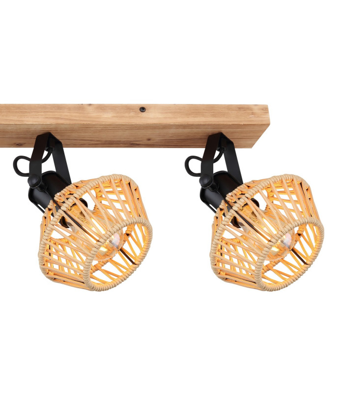 Valli Ceiling Spotlight Bar Dark Brown 4x E27-5
