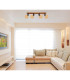 Valli Ceiling Spotlight Bar Dark Brown 4x E27-8