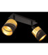 Or Twin Ceiling Spotlight Matt Black 2x E14-5