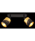 Or Twin Ceiling Spotlight Matt Black 2x E14-6