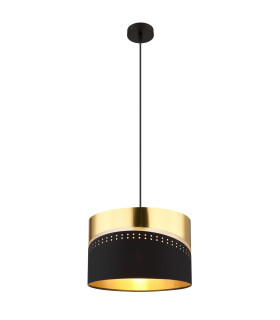 Or Cylindrical Pendant Ceiling Light Matt Black 1x E27-1