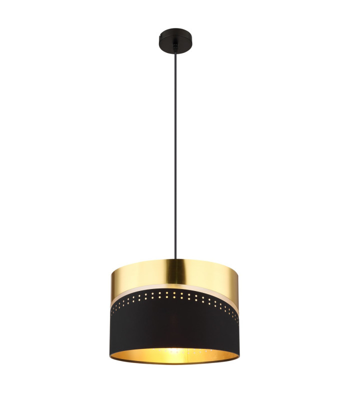 Or Cylindrical Pendant Ceiling Light Matt Black 1x E27-1
