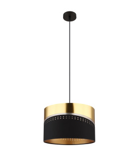 Or Cylindrical Pendant Ceiling Light Matt Black 1x E27-2