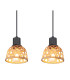 Wenna Bar Pendant Ceiling Light Matt Black 4x E27-4