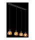Wenna Bar Pendant Ceiling Light Matt Black 4x E27-5