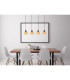 Wenna Bar Pendant Ceiling Light Matt Black 4x E27-7