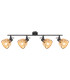 Wenna Ceiling Spotlight Bar Matt Black 4x E27-3