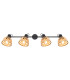 Wenna Ceiling Spotlight Bar Matt Black 4x E27-4