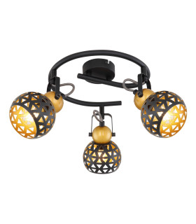 Sarra Ceiling Spotlight Clusters Matt Black 3x E14-1