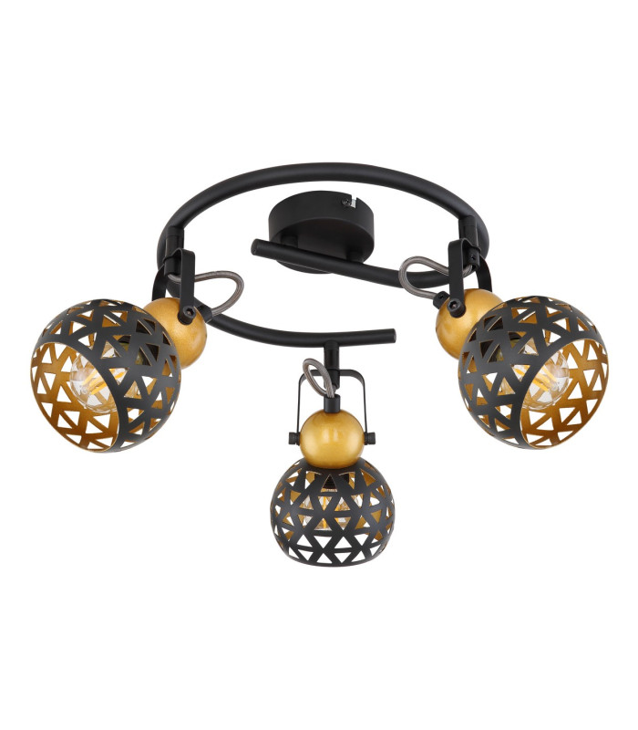 Sarra Ceiling Spotlight Clusters Matt Black 3x E14-2