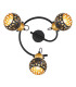 Sarra Ceiling Spotlight Clusters Matt Black 3x E14-3