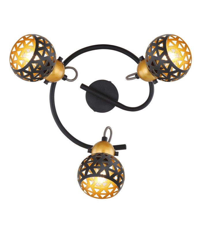 Sarra Ceiling Spotlight Clusters Matt Black 3x E14-3