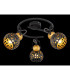 Sarra Ceiling Spotlight Clusters Matt Black 3x E14-5