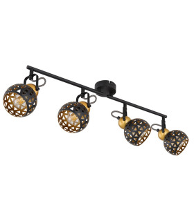 Sarra Ceiling Spotlight Bar Matt Black 4x E14-2