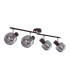 Pallo Ceiling Spotlight Bar Bronze Colored Smoke Glass Shade 4x E14-2